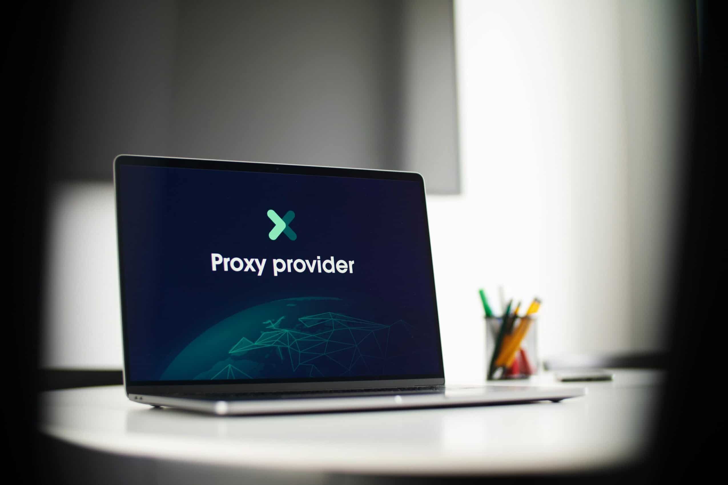 hosting provider op een computerscherm